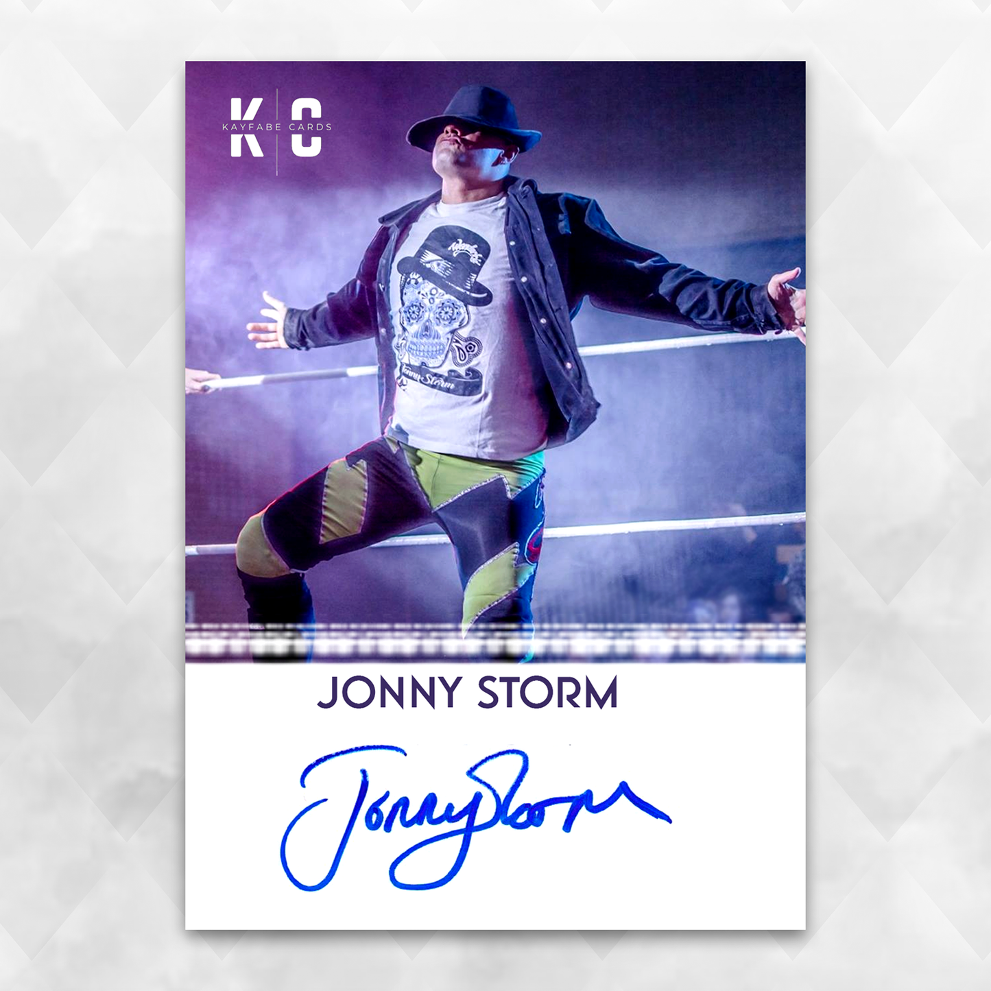 Jonny Storm /25 Autographed Wrestling Trading Card KC-1