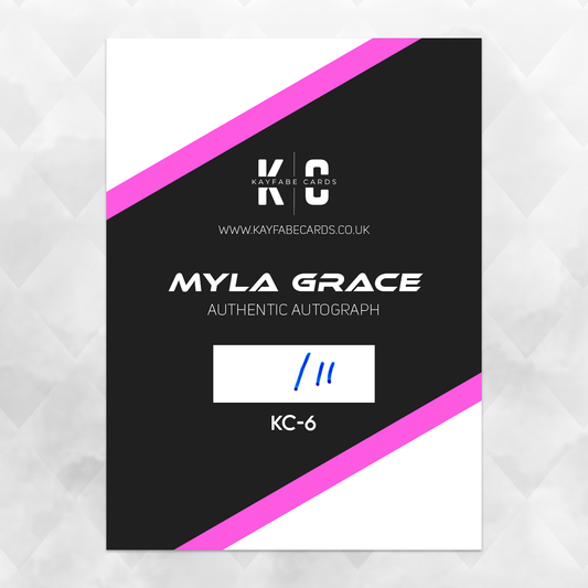 Myla Grace /11 Autographed Wrestling Trading Card KC-6