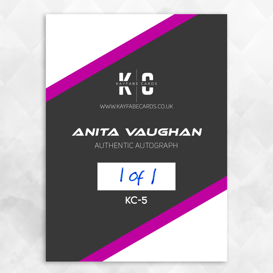 Anita Vaughan 1/1 Autographed Wrestling Trading Card KC-5
