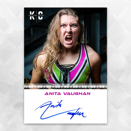 Anita Vaughan /25 Autographed Wrestling Trading Card KC-5