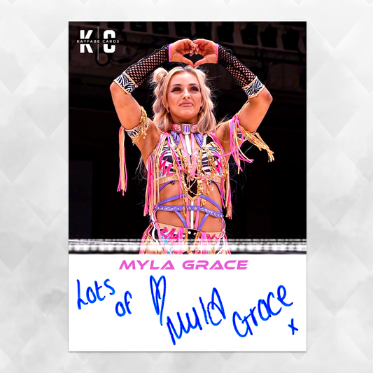 Myla Grace /15 Autographed Wrestling Trading Card KC-6