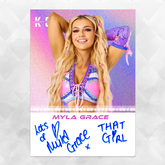 Myla Grace /11 Autographed Wrestling Trading Card KC-6
