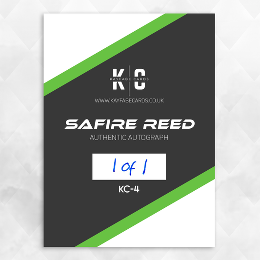 Safire Reed 1/1 Autographed Wrestling Trading Card KC-4