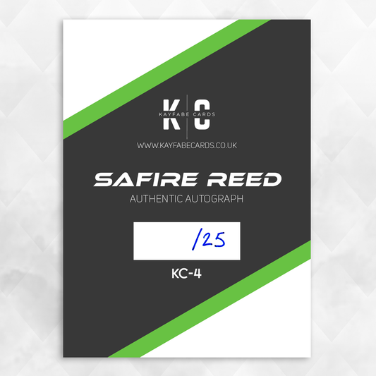 Safire Reed /25 Autographed Wrestling Trading Card KC-4