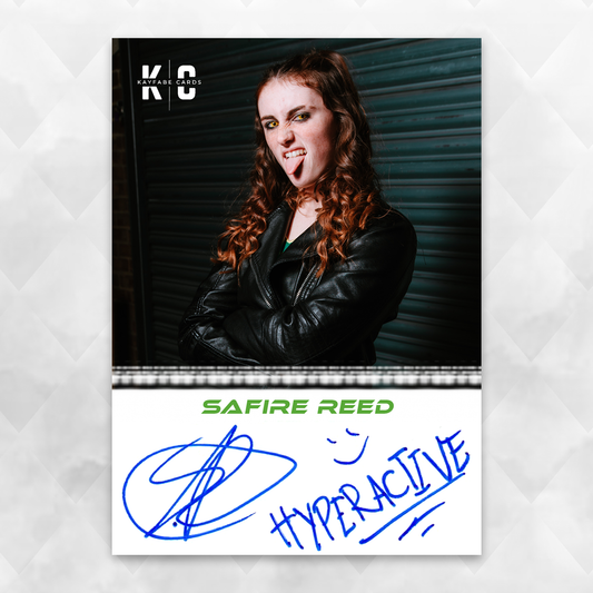 Safire Reed 1/1 Autographed Wrestling Trading Card KC-4