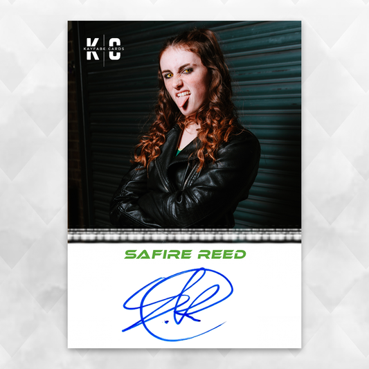 Safire Reed /25 Autographed Wrestling Trading Card KC-4